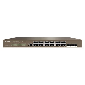 Суич IP-COM G5328P-24-410W, 24 порта, 24x 10/100/1000 Mbps, PoE, 4x SFP | JAR Computers IP-COM G5328P-24-410W
