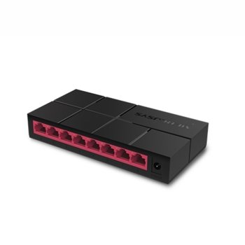 Суич Mercusys MS108G, 1000 Mbps, 8x 10/100/1000 Ethernet ports | JAR Computers Суич Mercusys MS108G