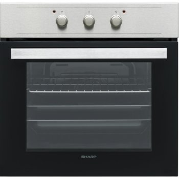Фурна за вграждане Sharp K-50M22IL2, 65л. обем, 8 програми, механично управление, лесен за почистване емайл, покритие против отпечатъци, енергиен клас А, инокс | JAR Computers Sharp K-50M22IL2