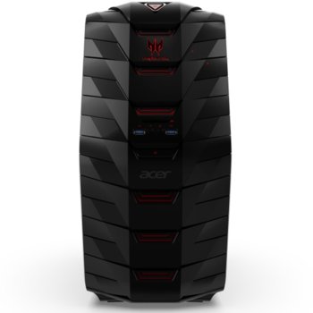 Настолен компютър Acer Predator G6-710 (DT.B1DEX.018), четири-ядрен Skylake Intel Core i7-6700K 4/4.2 GHz, GeForce GTX 970 4GB, 8GB DDR4 RAM, 2TB HDD 7200 rpm & 128GB SSD, 6x USB 3.0, клавиатура и мишка, Windows 10 | JAR Computers Acer Predator G6-710 DT.B1DEX.018
