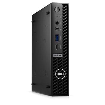 Мини компютър Dell Optiplex 7010 Micro Plus (#DELL03136), шестнадесетядрен Raptor Lake Intel Core i7-13700 2.1/5.1GHz, 8GB DDR5 RAM, 512GB SSD, 5x USB 3.2, клавиатура и мишка, Windows 11 Pro | JAR Computers Dell OptiPlex 7010 Micro Plus #DELL03136