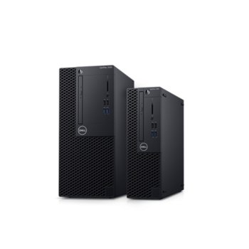 Настолен компютър Dell OptiPlex 3060 MT (N041O3060MT), четириядрен Coffee Lake Intel Core i3-8100 3.60 GHz, 8GB DDR4, 1TB HDD, 4x USB 3.1, клавиатура и мишка, Windows 10 | JAR Computers Dell OptiPlex 3060 MT N041O3060MT