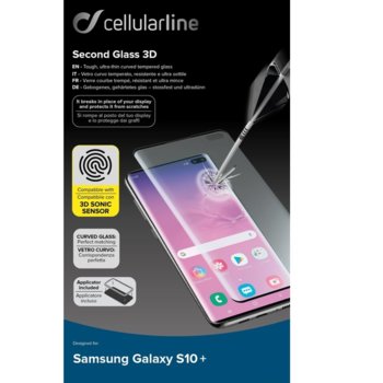Закалено стъкло за Samsung Galaxy S10+