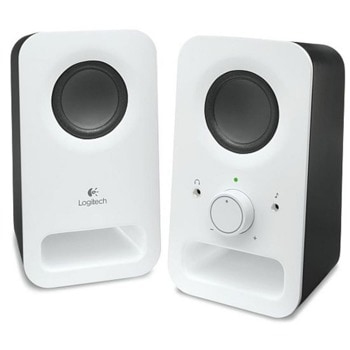 Тонколони Logitech Z150, 2.0, 3W, 3.5mm жак, бели | JAR Computers Logitech 2.0 Speakers Z150 - Snow white