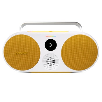 Тонколона Polaroid Music Player 3, 35W RMS, Bluetooth, AUX, USB-C, жълто-бяла, преносима, до 15 часа с едно зареждане, LED дисплей | JAR Computers Polaroid Music Player 3 - Yellow and White 009090