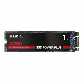 Памет SSD 1TB Emtec X250, SATA 6Gb/s, M.2 (2280), скорост на четене до 520MB/s, скорост на запис до 500MB/s | JAR Computers Emtec X250 1TB ECSSD1TX250