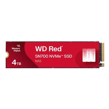 Памет SSD 4TB, Western Digital Red SN700, NVMe, M.2 (2280), скорост на четене до 3400MB/s, скорост на запис до 3100MB/s | JAR Computers Памет SSD 4TB Western Digital Red SN700