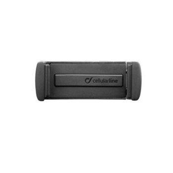 Стойка за телефон Cellularline HandyDrive, за кола, универсална, за въздуховод, 360 градуса на въртене, черна | JAR Computers Стойка за кола за телефон HandyDrive IT3456