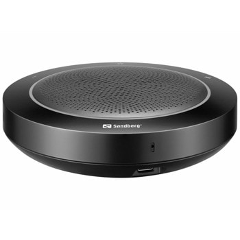 Конферентен високоговорител Sandberg SNB-126-17, 3W, 2x всепосочен стерео микрофон, 3 сензорни бутона, USB-Micro, черен | JAR Computers SANDBERG SNB-126-17