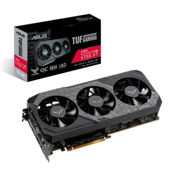 Видео карта AMD Radeon RX 5700 XT, 8GB, Asus TUF Gaming X3 OC, PCI-E 4.0, GDDR6, 256bit, Display Port, HDMI | JAR Computers Asus 5700 XT OC TUF Gaming X3