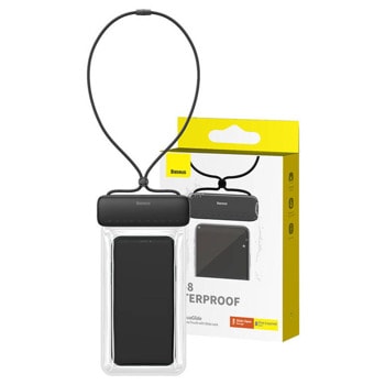 Калъф Baseus Waterproof Case AquaGlide, универсален, водоустойчив, за телефони до 7.2" (18.28 cm), прозрачен | JAR Computers Baseus P60263700113-00