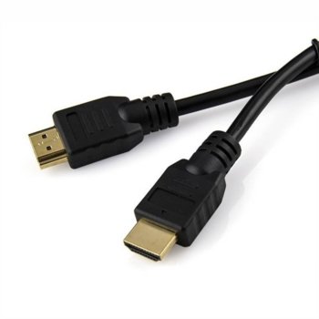 Кабел DIVA HDMI M-M 1M, от HDMI(м) към HDMI(м), 1m, черен | JAR Computers DIVA HDMI M-M 1M