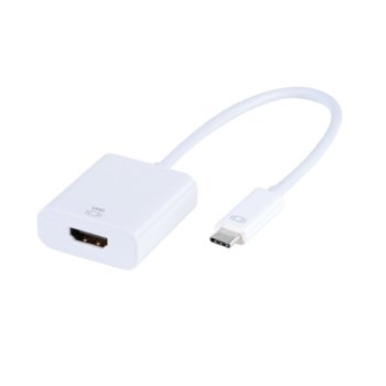 Адаптер Vivanco 45253, от USB Type C(м) към HDMI(ж), до 4096x2160 резолюция, 0.15м, бял | JAR Computers Vivanco USB Type-C - HDMI F 45253