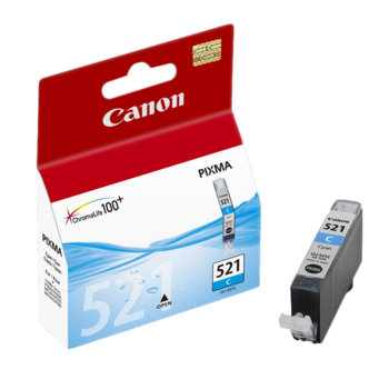 Касета CANON PIXMA iP 3600/4600/MP540/MP620/MP630/MP980 - Cyan ink tank - P№ 2934B001/ CLI-521C - заб.: 9ml. | JAR Computers Касета CANON PIXMA iP 3600/4600/MP540/MP620/MP630