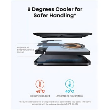 Anker Qi2 Nano MagSafe Wireless Ultra Slim Black | JAR Computers Anker Qi2 Nano MagSafe Wireless Ultra Slim Black