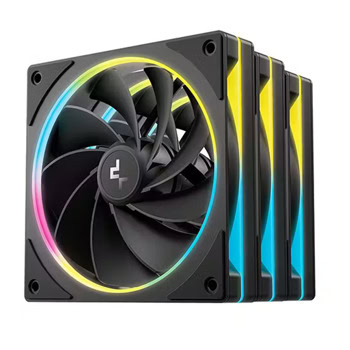 deepcool fl12r se black 3-pack r-fl12rse-bkapn3-g