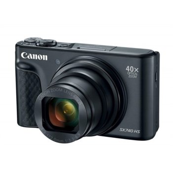 Фотоапарат Canon PowerShot SX740 HS (черен), 40x оптично увеличение, 20.3Mpix, 3,0"(7,5 cm) TFT дисплей, Wi-Fi, Bluetooth, SD/SDHC/SDXC слот, USB Micro-B, HDMI Micro image