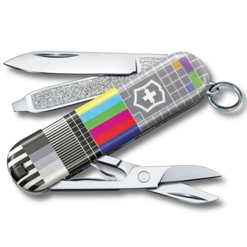 Джобен нож Victorinox Classic LE 2021 Retro TV, сив | JAR Computers Victorinox Classic LE 2021 Retro TV 0.6223.L2104