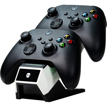 Зарядно за Xbox контролери Numskull Charging Station, зареждане до 2 Xbox Series X/S контролера едновременно, черно image