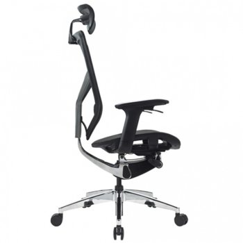 Работен стол Ware, дамаска, облегалка за глава, черен | JAR Computers Стол Ware черен