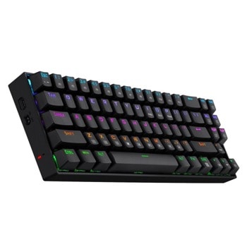 Клавиатура Redragon Deimos K599, безжична, гейминг, механична, червени суичове, USB, черна | JAR Computers Redragon K599-KRS-BK