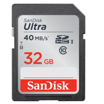 SanDisk Ultra SDHC 32GB 40MB/s Class 10 UHS-I