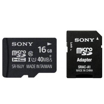 Sony 16GB Micro SD, class 10