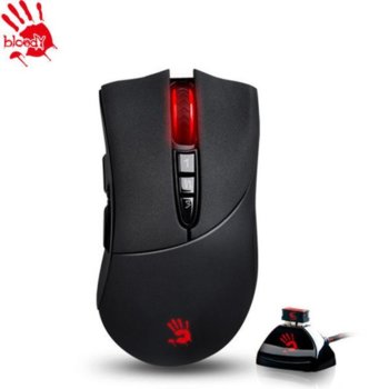 Мишка A4tech Bloody R30, оптична (4000 cpi), безжична, 8 бутонa, черна | JAR Computers A4tech Bloody R30 (A4-MOUSE-R30)