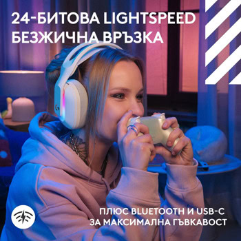 слушалки logitech astro a20 x бели