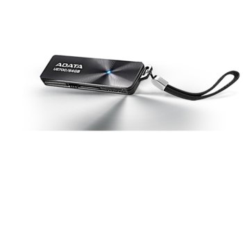 Памет 64GB USB Flash Drive, A-Data UE700, USB 3.1, черна | JAR Computers A-Data 64GB USB3 UE700 ADATA