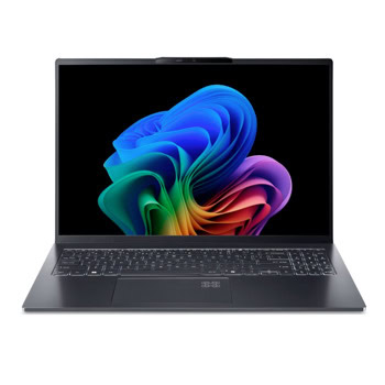 Лаптоп Acer Swift Go 16 AI SFG16-61-R418 (NX.JCREX.003)(сив), осемядрен AMD Ryzen AI 7 350 2.0/5.0 GHz, 16" (40.64cm) WUXGA+ OLED 120Hz Display, (HDMI), 32GB LPDDR5X, 1TB SSD, 2x USB 4.0 Type-C, Windows 11 Home | JAR Computers Acer Swift Go 16 AI OLED SFG16-61-R418