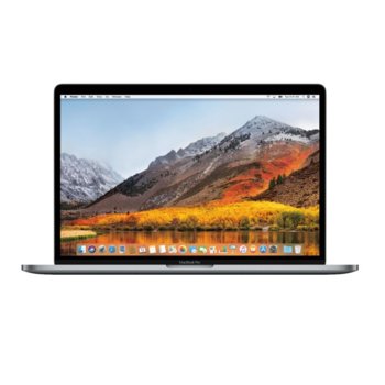 Лаптоп Apple MacBook Pro 15(MR972ZE/A)(сребрист), шестядрен Coffee Lake Intel Core i7-8750H 2.2/4.1GHz, 15.4" (39.11 cm) WQXGA Retina дисплей & Radeon Pro 555X 4GB(USB C), 16GB, 256GB SSD, сензорен бар, MacOS High Sierra, 1.83kg | JAR Computers Apple MacBook Pro 15 Silver MR962ZE/A
