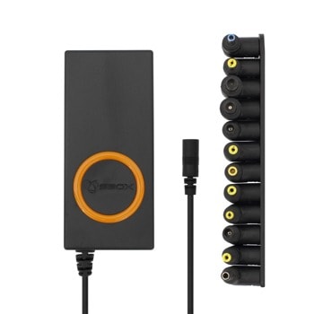 Захранване (заместител) за лаптопи HP/Dell/Acer/Compaq/Lenovo/Fujitsu/Toshiba/Asus/IBM/Samsung/Delta/Liteon, 19.5V/6A/90W, 12 накрайника | JAR Computers SBOX A-901