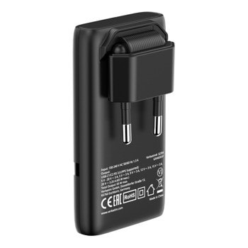 verbatim fold 'n' go gan charger black 32354