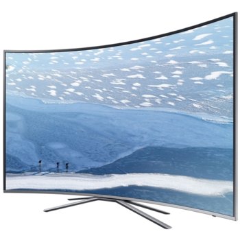 Телевизор Samsung UE55KU6502U с подарък клавиатура Logitech Wireless Touch K400 Plus, 55" (139.7 cm), 4K UHD Curved Smart TV, T2/C/S2, LAN, Wi-Fi, 3x HDMI, 2x USB | JAR Computers Samsung UE55KU6502U + Logitech K400 Plus