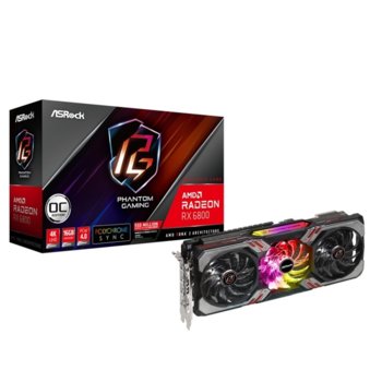 Видео карта AMD Radeon RX 6800, 16GB, ASRock Phantom Gaming D OC, PCI-E 4.0, GDDR6, 256-bit, DisplayPort, HDMI | JAR Computers ASRock RX6800 PGD 16GO