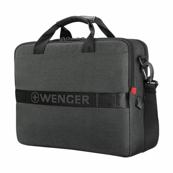 Чанта за лаптоп Wenger MX ECO Brief, до 16" (40.64 cm), джоб за таблет, тъмносива | JAR Computers Чанта за лаптоп Wenger MX ECO Brief 612263