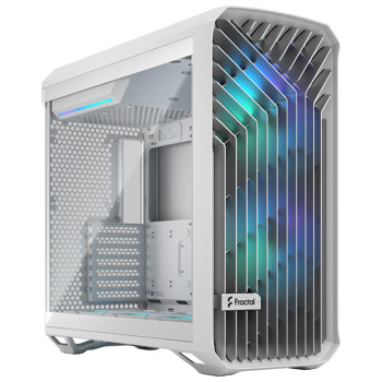 Кутия Fractal Design Torrent White RGB TG Clear, E-ATX/ATX/mATX/ITX, 1x USB 3.1, 2x USB 3.0, прозорец, бяла, без захранване | JAR Computers Fractal Design Torrent RGB Black FD-C-TOR1A-04
