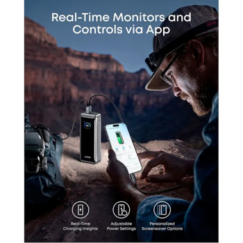 anker prime power bank 26250 mah 300w тъмносив