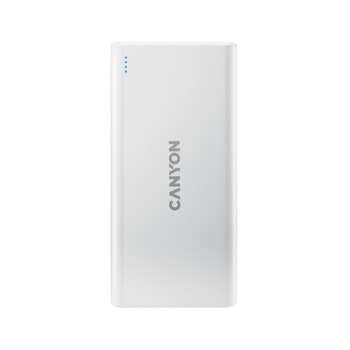 Външна батерия /power bank/ Canyon PB-106, 10000 mAh, бяла, 1x Micro-USB, 1x USB-C, 2x USB-A | JAR Computers Canyon PB-106 10000mAh White