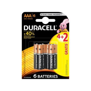 Duracell Basic AAA, 4+2 броя