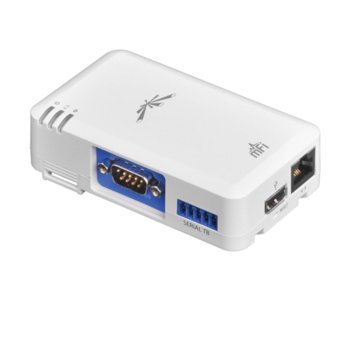 Смарт контролер Ubiquiti mPort-S, за mFi mPort системата на Ubiquiti, Wi-Fi, 1x 10/100 RJ-45, 1x mFi Terminal Block port, 1x Serial DB9 port, 2x вътрешна/външна антени | JAR Computers Ubiquiti mPort-S