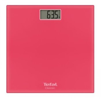 Цифров кантар Tefal PP1134V0, капацитет 160 кг, LCD дисплей, с включена батерия CR2032, розов | JAR Computers Tefal PP1134V0 coral
