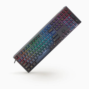 Клавиатура Ducky One 3 Pro Nazca Line, механична, Cherry MX Silent Red суичове, гейминг, RGB подсветка, N-Key Rollover, черна, USB | JAR Computers Ducky One 3 Pro Nazca Line Black Silent Red switch
