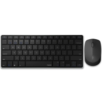 Комплект клавиатура и мишка RAPOO 9000M черни