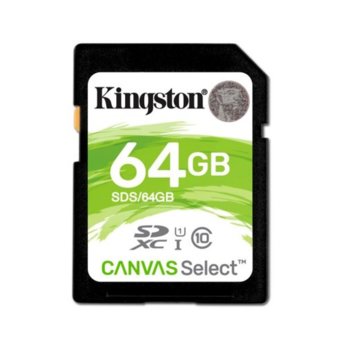 Kingston 64GB SDS Canvas Select SDS/64GB