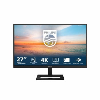 Монитор Philips 27E1N1800AE/00, 27" (68.58cm) IPS панел, 4K/UHD, 4ms, Mega Infinity DCR, 350cd/m2, DisplayPort, HDMI, USB, USB-C | JAR Computers Philips 27E1N1900AE/00