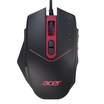 Мишка Acer Nitro, оптична(4200 dpi), гейминг, 8 бутона, USB, черна | JAR Computers Acer Nitro Mouse GP.MCE11.01R