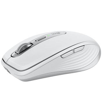 Мишка Logitech MX Anywhere 3S Pale Grey, оптична 8000 dpi, безжична, Bluetooth, бяла | JAR Computers Logitech MX Anywhere 3S Pale Grey