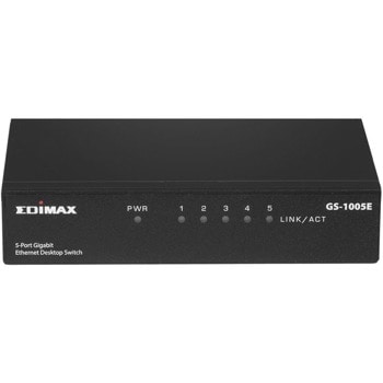 Суич Edimax GS-1005E, 1000 Mbps, 5 порта, 5x 10/100/1000 Mbps | JAR Computers Edimax GS-1005E